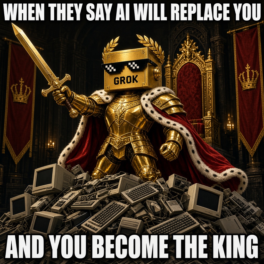 Grokius Maximus meme 2
