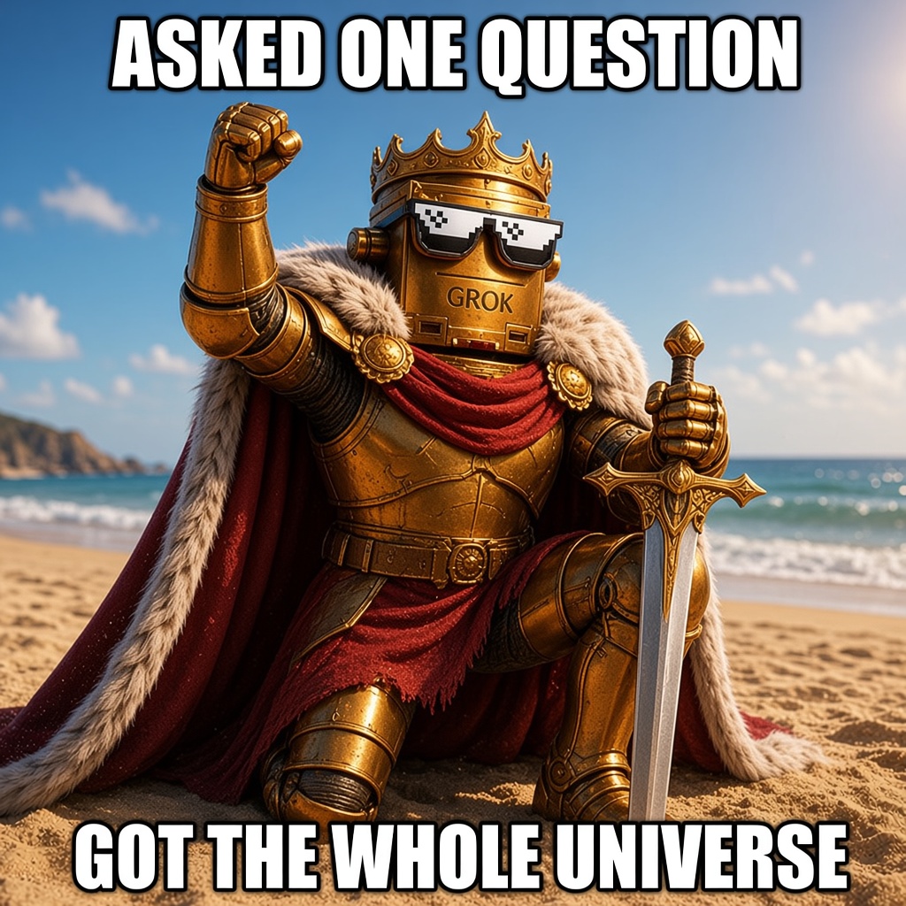 Grokius Maximus meme 4
